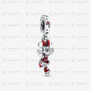 Pandora Minnie Mouse Ice Skating Dangle Charm